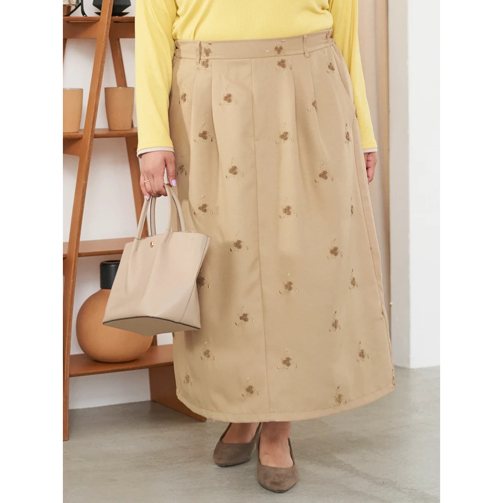 【Sasaki Mikiコラボ】フラワー刺繍ナロースカート10