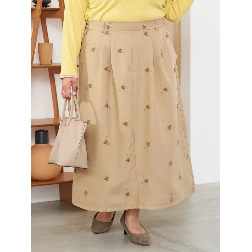 【Sasaki Mikiコラボ】フラワー刺繍ナロースカート12