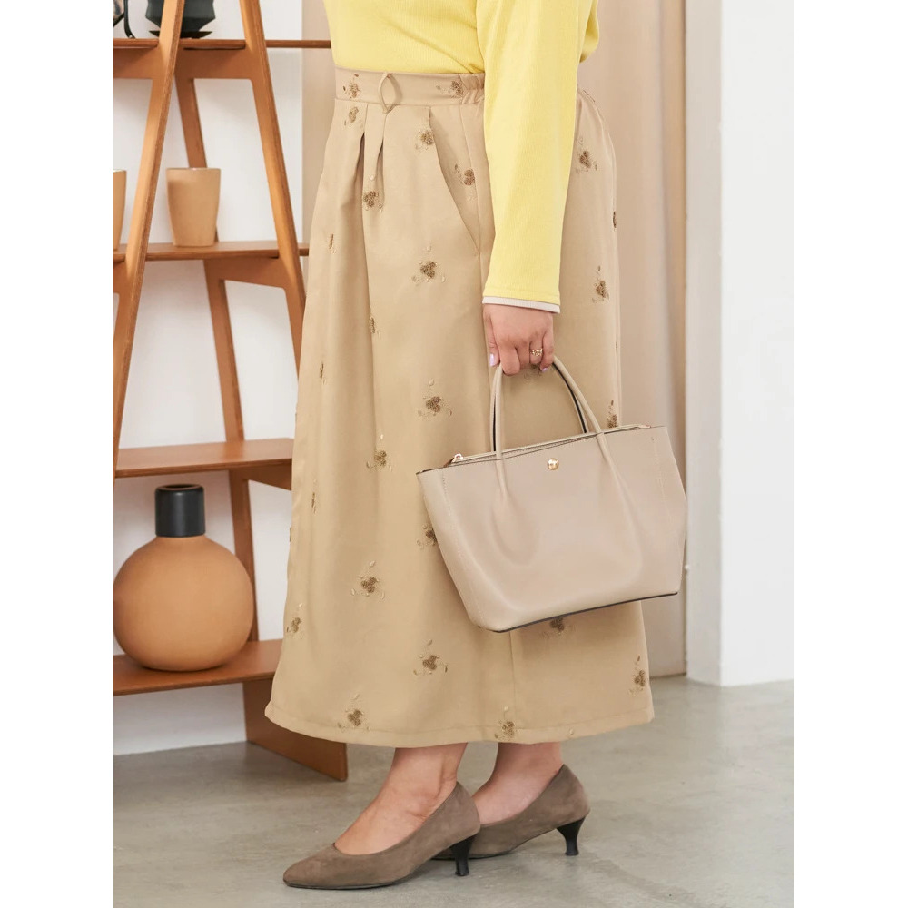 【Sasaki Mikiコラボ】フラワー刺繍ナロースカート13