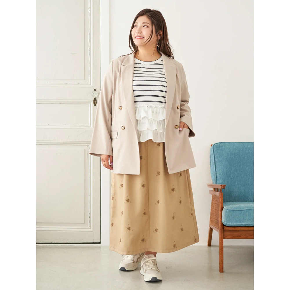 【Sasaki Mikiコラボ】フラワー刺繍ナロースカート26