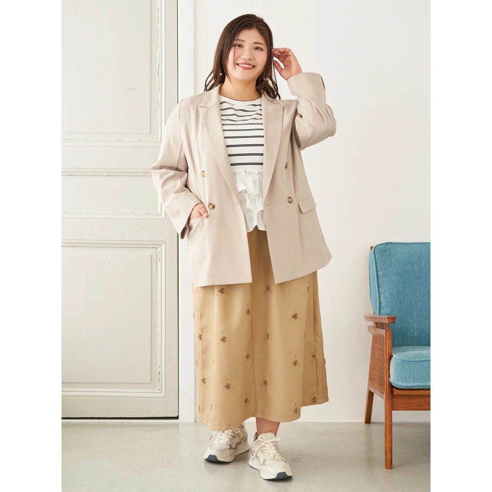 【Sasaki Mikiコラボ】フラワー刺繍ナロースカート28