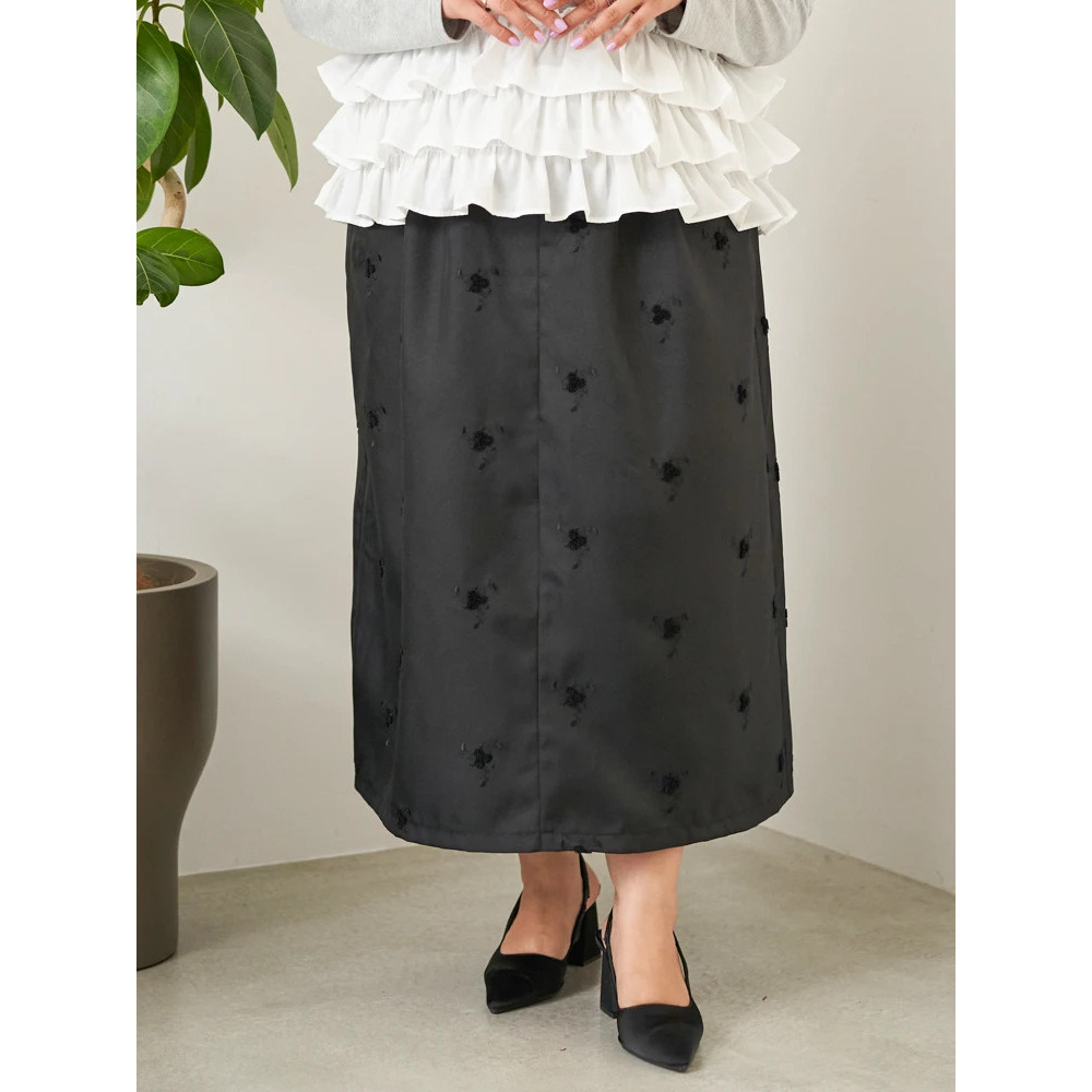 【Sasaki Mikiコラボ】フラワー刺繍ナロースカート29