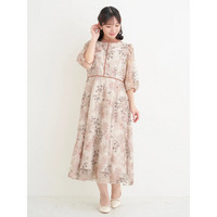 フラワー刺繍ドレス