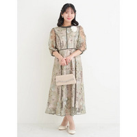 フラワー刺繍ドレス