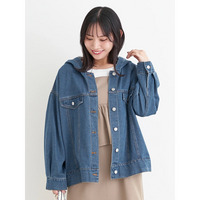 フード付きデニムジャケット