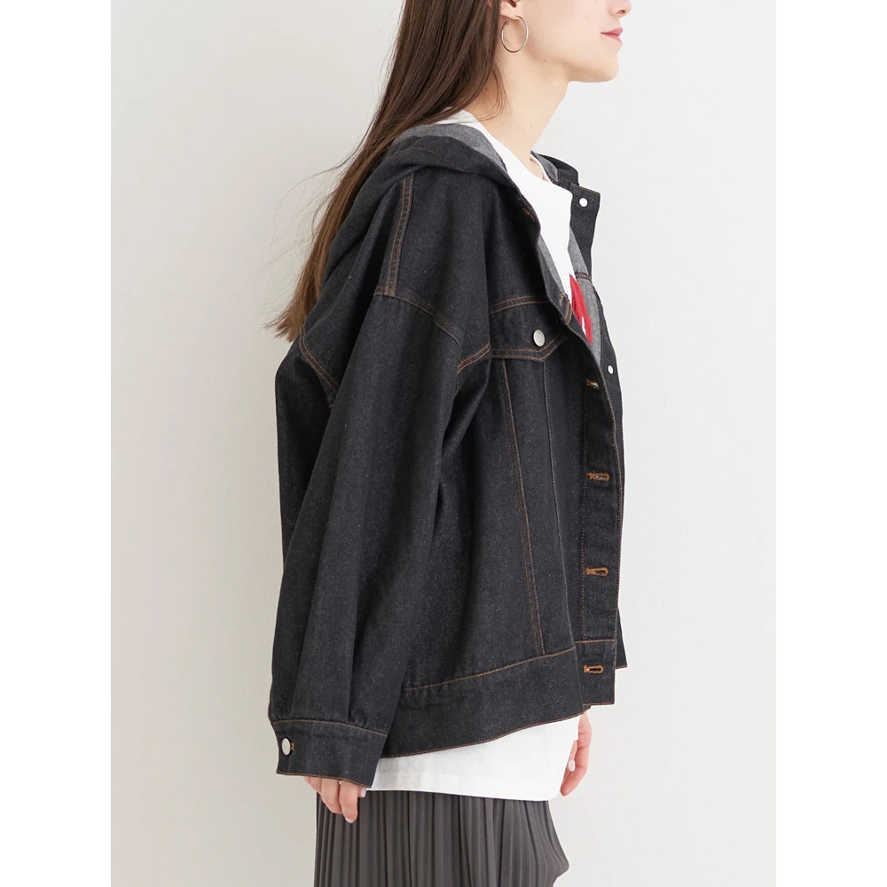 フード付きデニムジャケット10