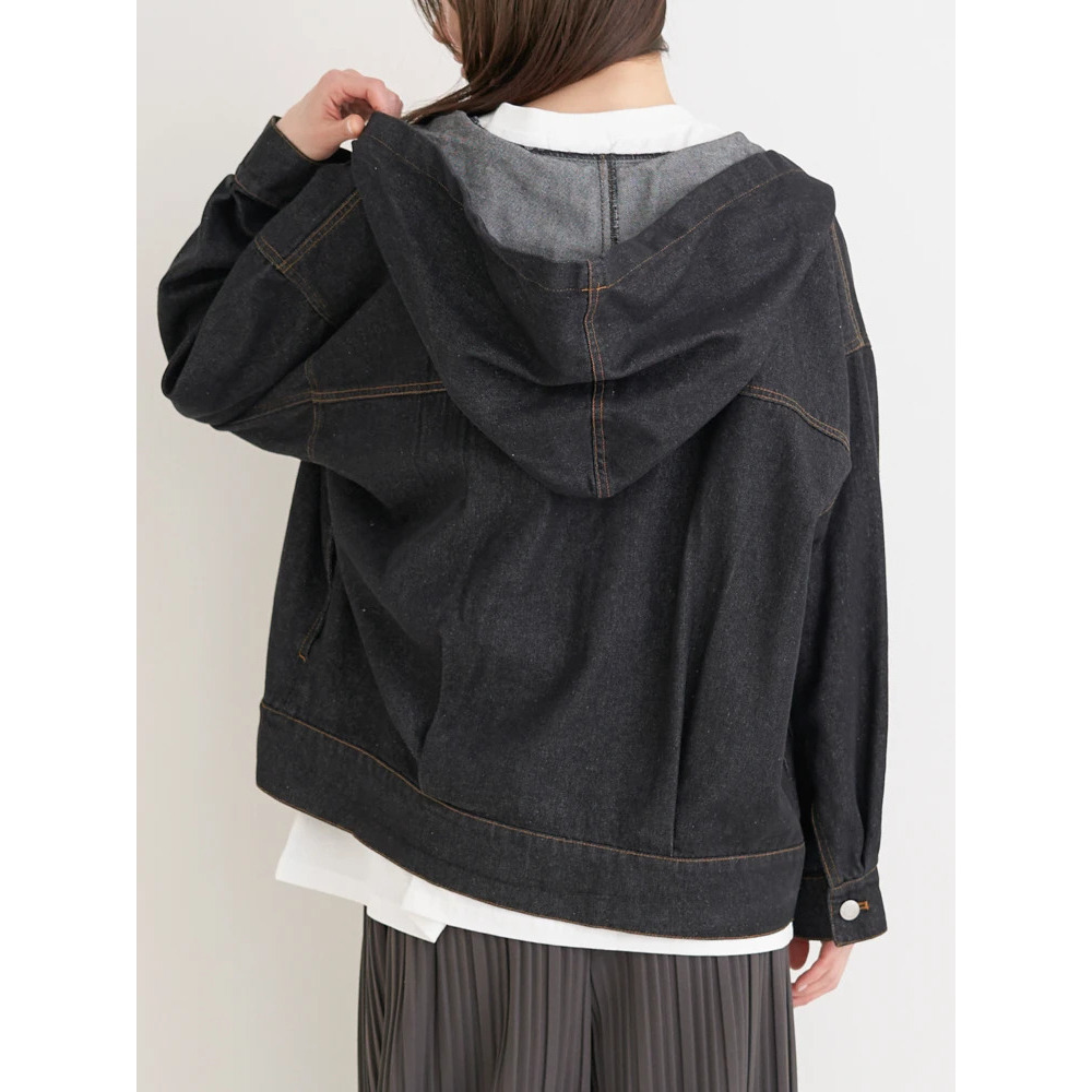 フード付きデニムジャケット11