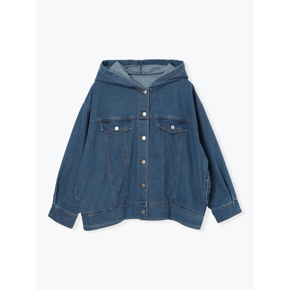 フード付きデニムジャケット18