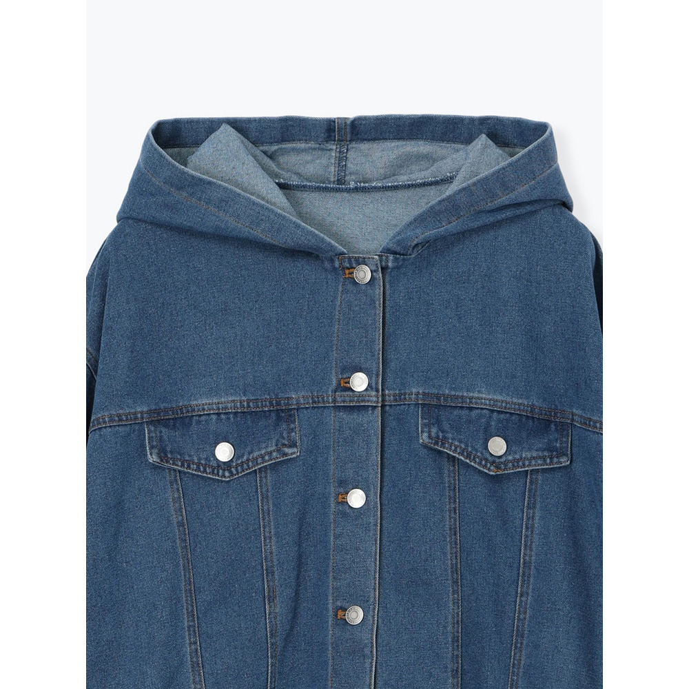 フード付きデニムジャケット20