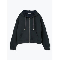 スフレタッチダンボール短丈パーカー