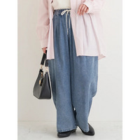 デニムイージーワイドパンツ