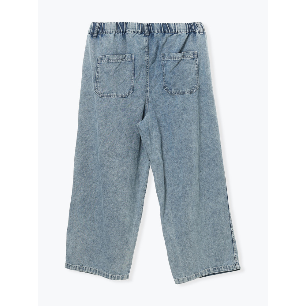 デニムイージーワイドパンツ27