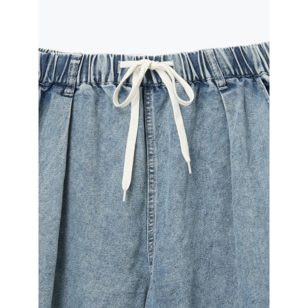 デニムイージーワイドパンツ28