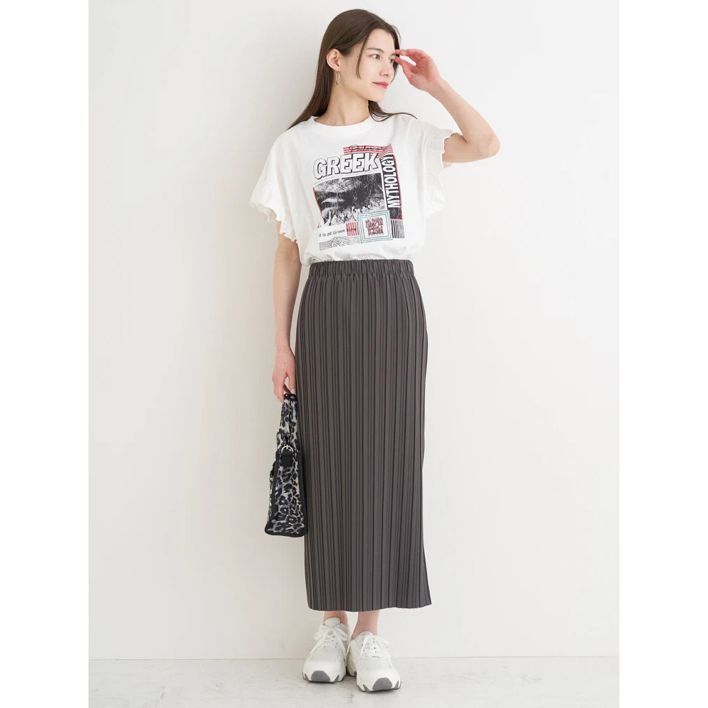 プリーツナロースカート17