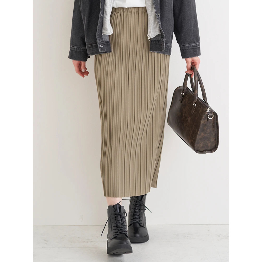 プリーツナロースカート2