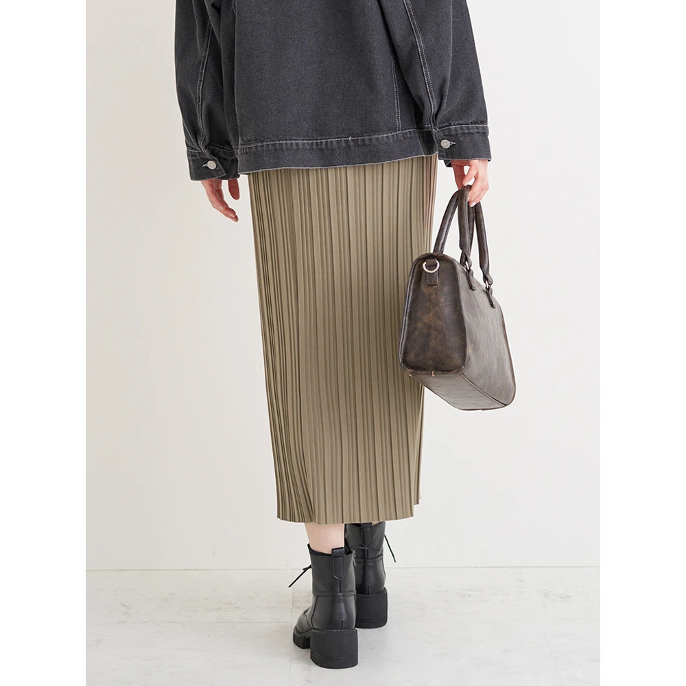 プリーツナロースカート4