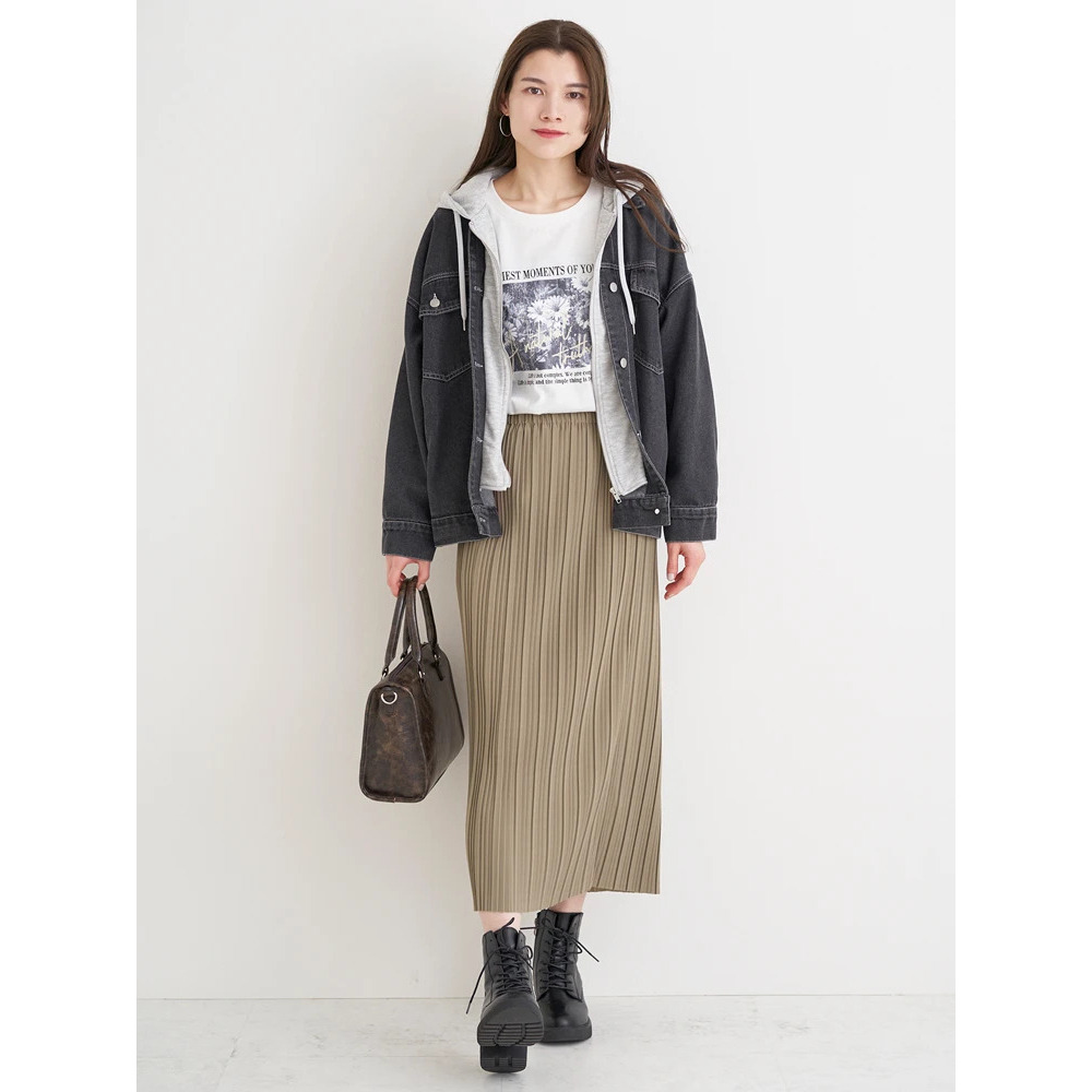 プリーツナロースカート6