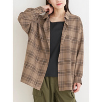 [SET]チェック柄シャツ×リブタンクトップ