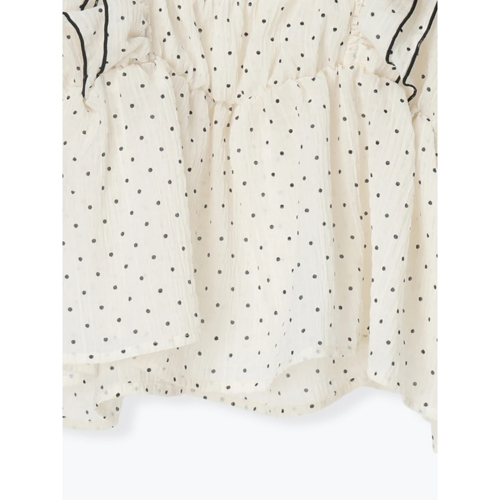 【WEB限定】シアーシャーリングフリルブラウス(無地・ドット柄)20