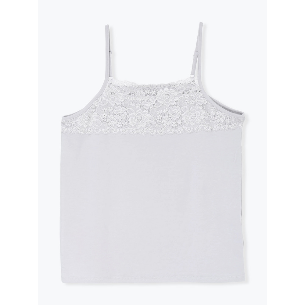 【接触冷感】ワイドレースキャミソール