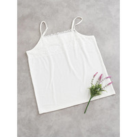 【接触冷感】ワイドレースキャミソール
