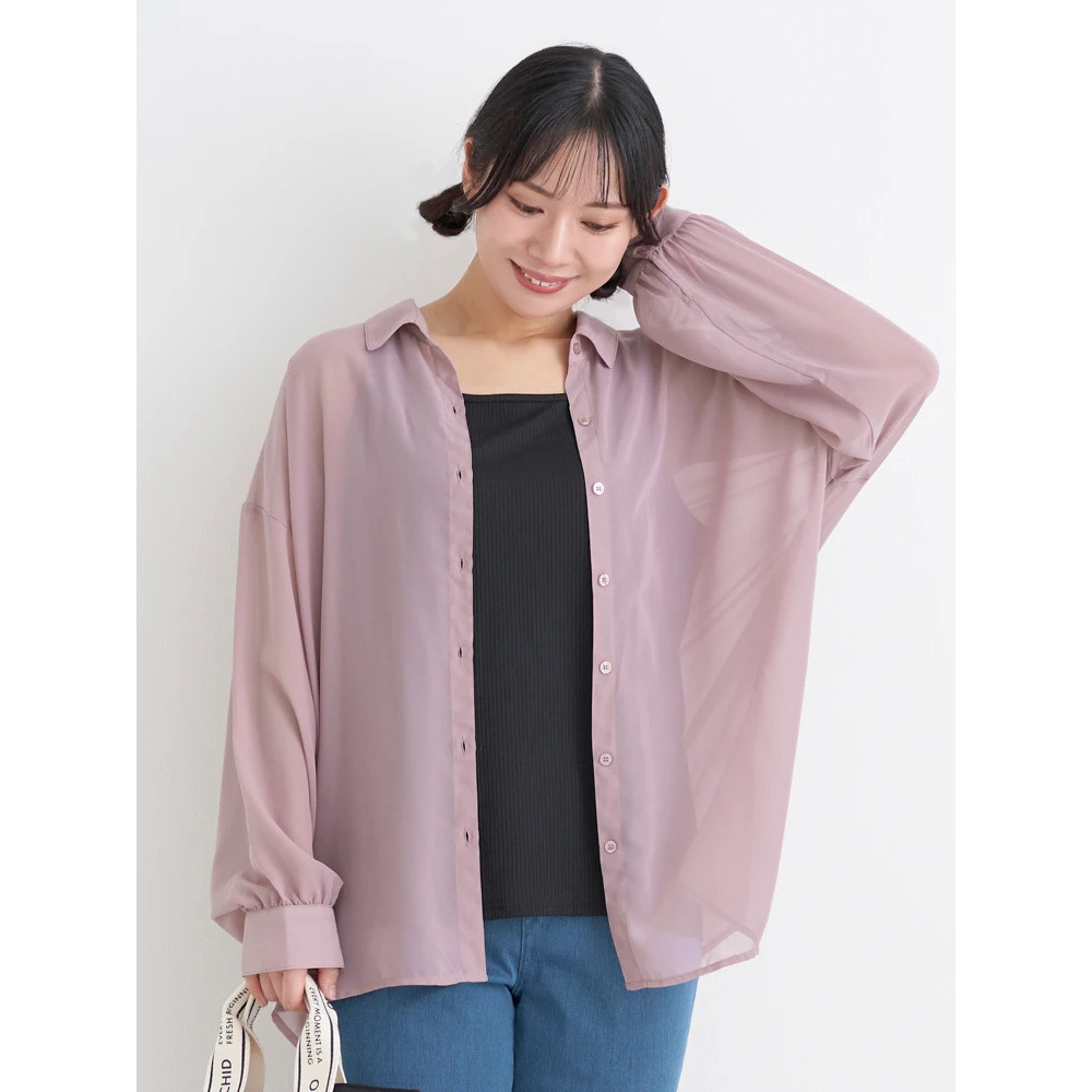 [SET]シアーシャツ×タンクトップ