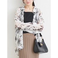 [SET]ぼかし柄シアーシャツ×タンクトップ