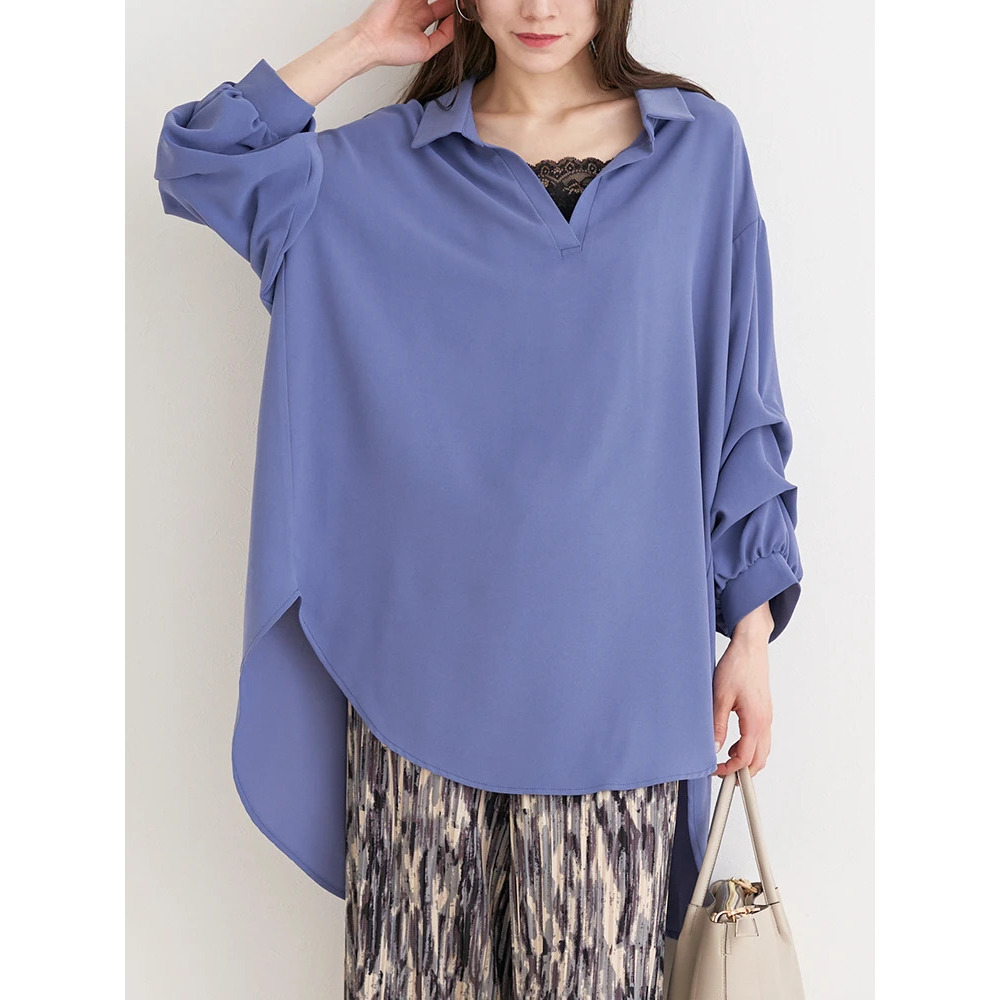 袖タックスキッパーBIGシャツ