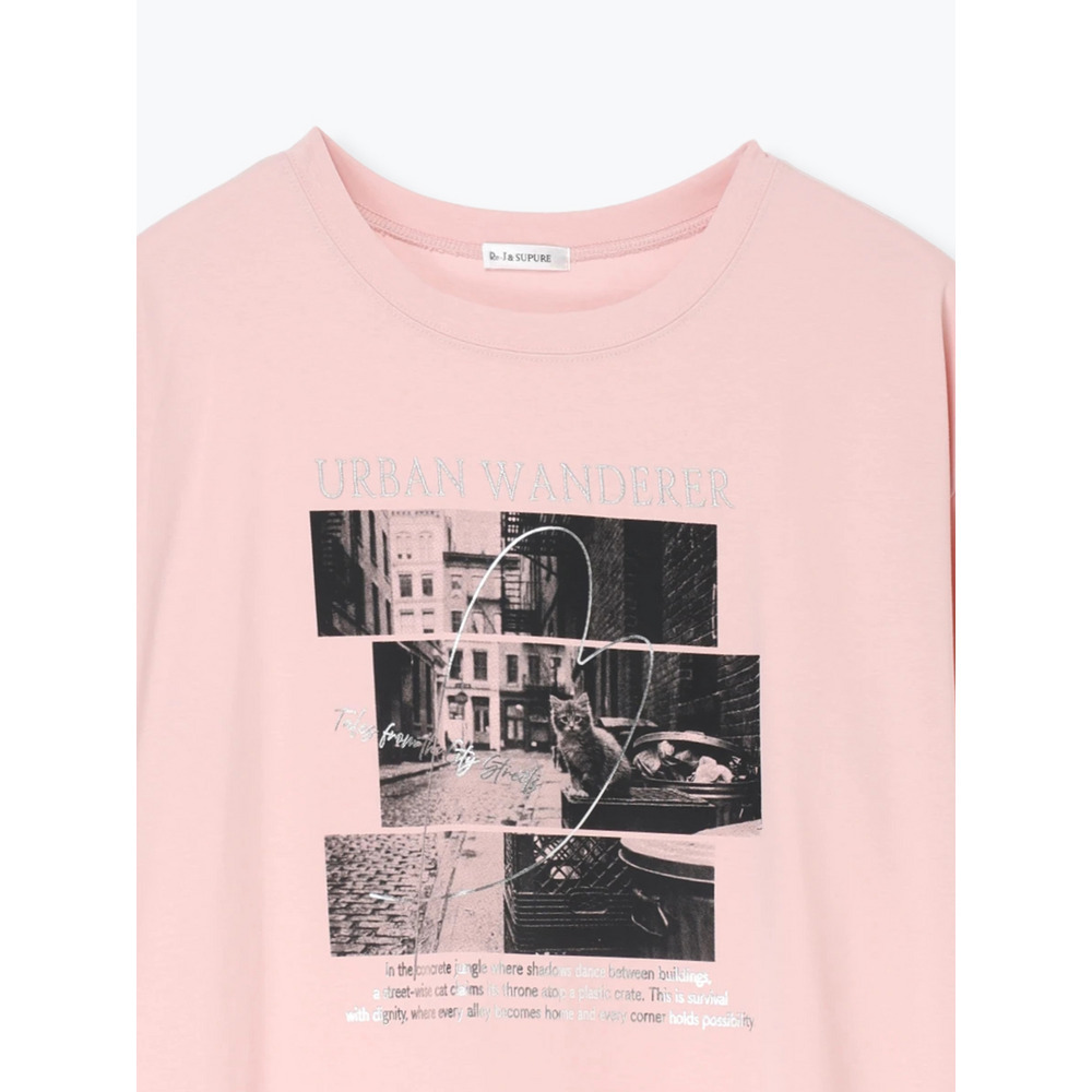 【キレサラ 機能Tシャツ】キャットフォトプリントTシャツ3