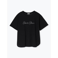 【キレサラ 機能Tシャツ】ラインストーンロゴTシャツ