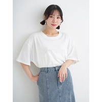 【キレサラ 機能Tシャツ】ラインストーンロゴTシャツ