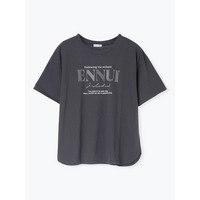 【キレサラ 機能Tシャツ】ラインストーン×フロッキーロゴTシャツ