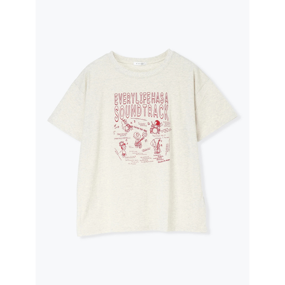 手書き風刺繍Tシャツ16