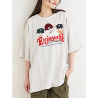 ミニ裏毛帽子ネコTシャツ