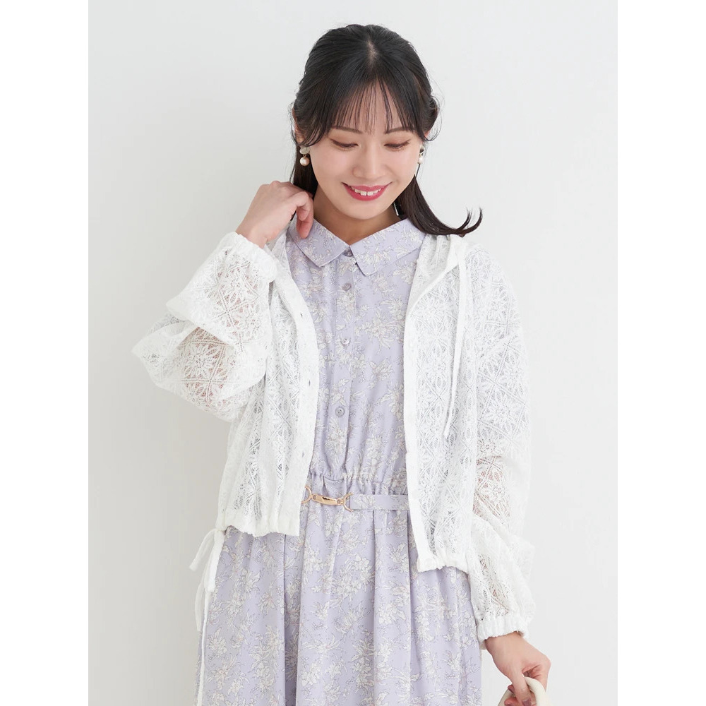 シアーレースフーディー