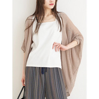 メッシュニットドルマンカーディガン