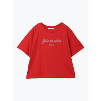 【接触冷感】ラメロゴ刺繍Tシャツ