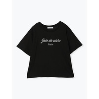 【接触冷感】ラメロゴ刺繍Tシャツ