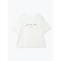 【接触冷感】ラメロゴ刺繍Tシャツ