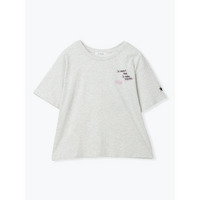 【接触冷感】ランダムロゴ刺繍Tシャツ