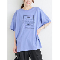 【接触冷感】モチーフ刺繍Tシャツ