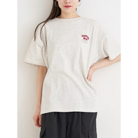 BACKウサギ刺繍Tシャツ