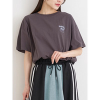 BACKウサギ刺繍Tシャツ