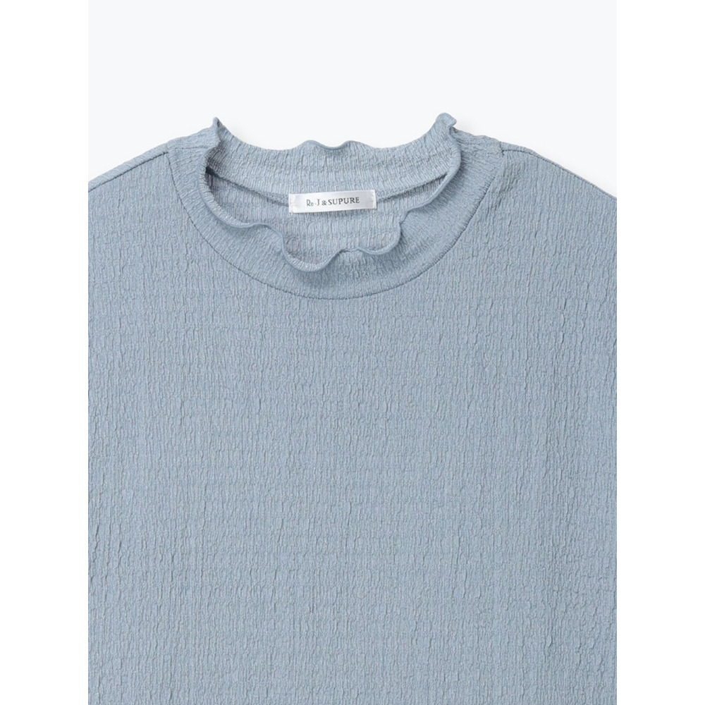 カットシャーリングプチハイネックトップス3