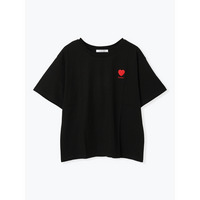 【接触冷感】ハート×ロゴ刺繍Tシャツ