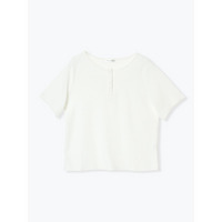 テレコリブヘンリーネックTシャツ