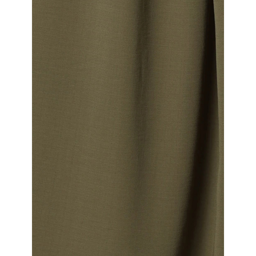 リネンライクベルト付きタックワイドパンツ7