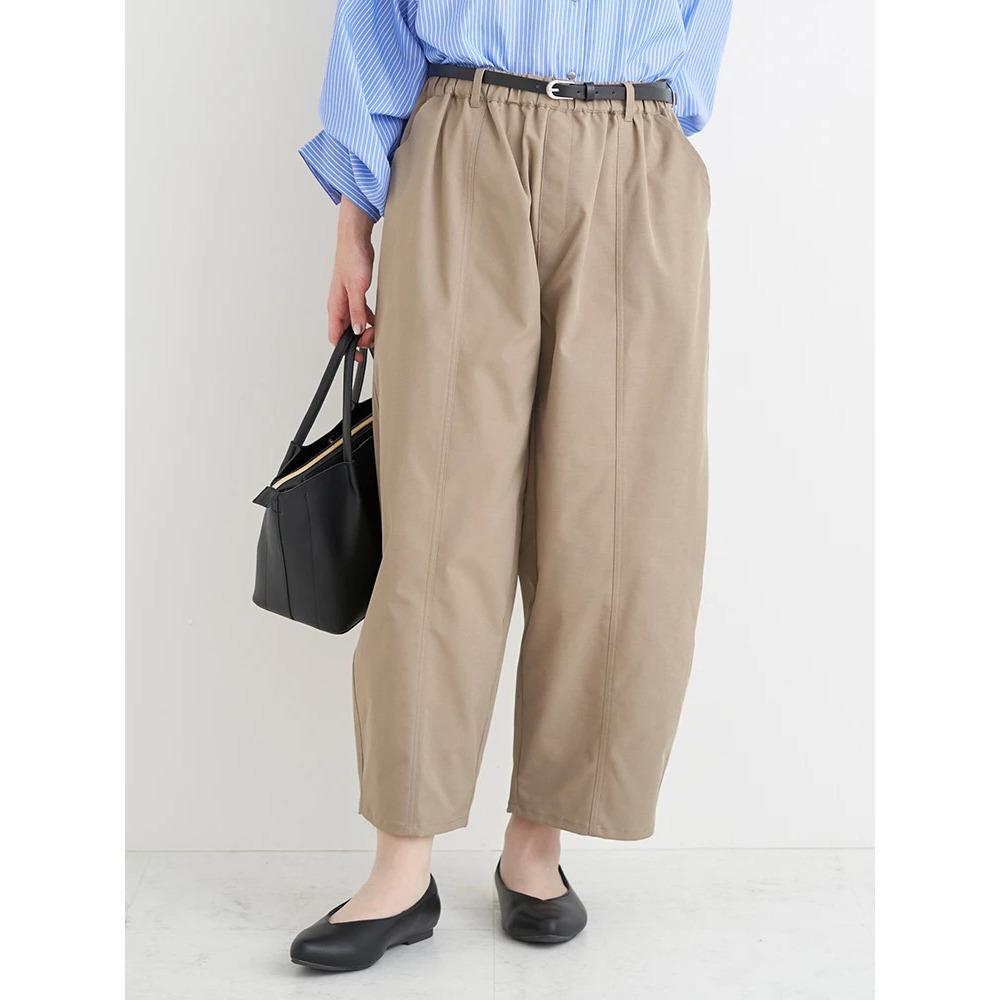 【接触冷感】ベルト付きバレルパンツ10