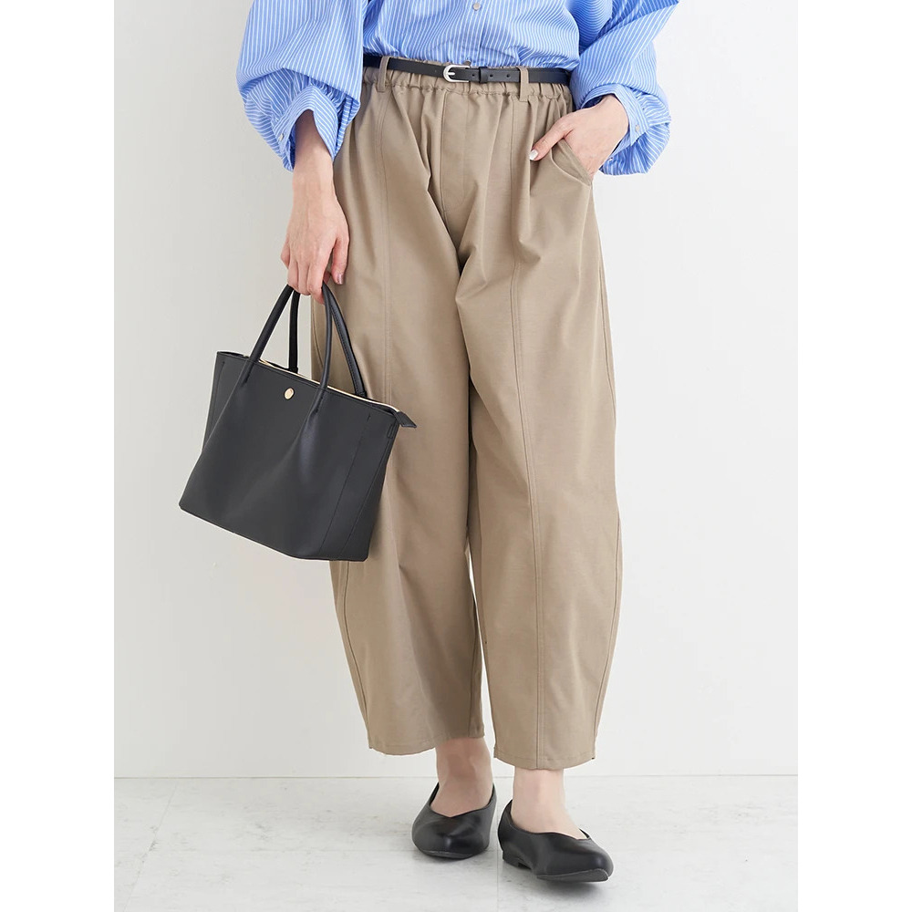 【接触冷感】ベルト付きバレルパンツ12