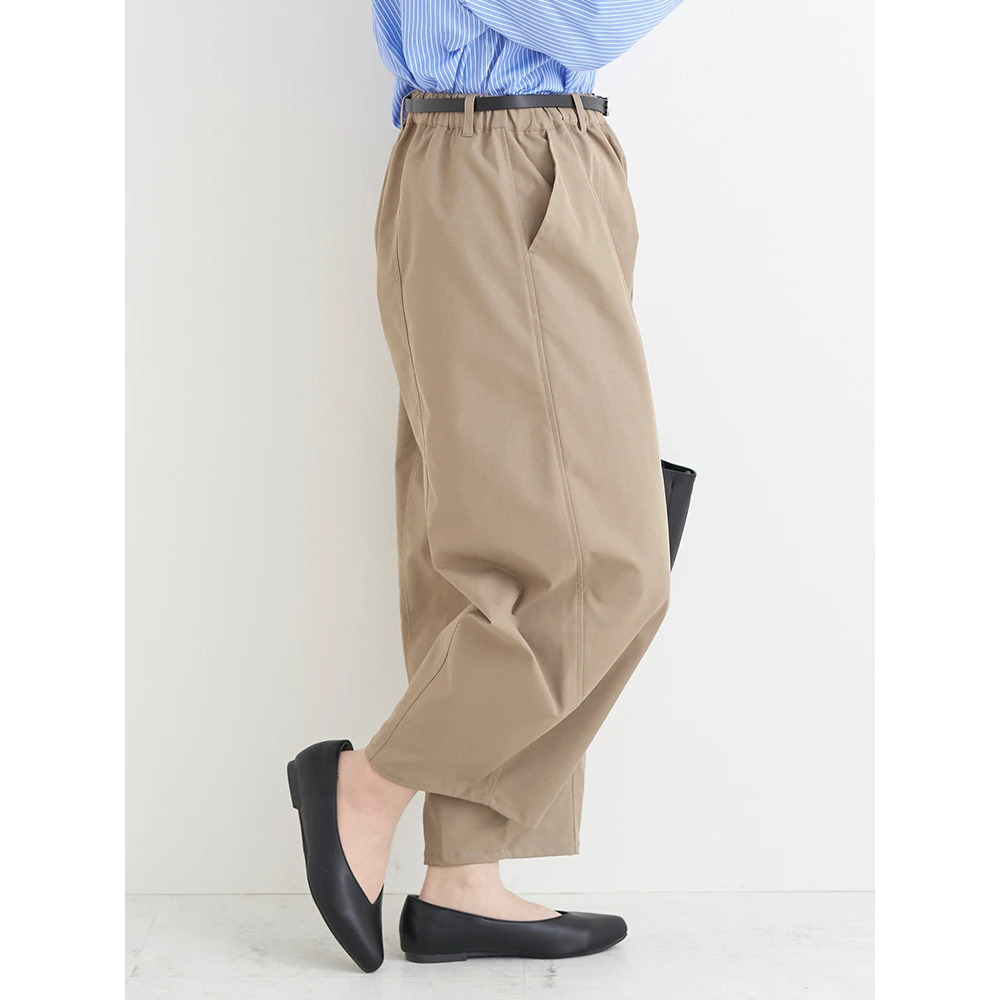【接触冷感】ベルト付きバレルパンツ13